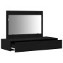 Mesa de Tocador Montada en la Pared en Roble Negro, 100x40x70 cm de , Tocadores para dormitorios - Ref: Foro24-865209, Precio...