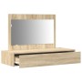 Mesa de Tocador Montada en la Pared Roble Sonoma 100x40x70 cm de , Tocadores para dormitorios - Ref: Foro24-865210, Precio: 9...