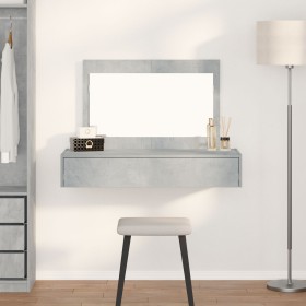 Mesa de Tocador Colgante Gris Concreto 100x40x70