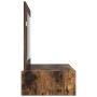 Mesa de tocador colgante Roble Ahumado 100x40x70 cm de , Tocadores para dormitorios - Ref: Foro24-865212, Precio: 99,16 €, De...