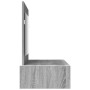 Mesa de Tocador de Pared Gris Sonoma 100x40x70 cm de , Tocadores para dormitorios - Ref: Foro24-865213, Precio: 101,91 €, Des...