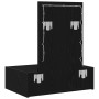 Mesa de Tocador Montada en la Pared con Luces LED - Roble Negro de , Tocadores para dormitorios - Ref: Foro24-865218, Precio:...
