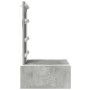 Mesa de tocador colgante con luces LED en Gris Concreto de , Tocadores para dormitorios - Ref: Foro24-865220, Precio: 88,96 €...
