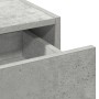 Mesa de tocador colgante con luces LED en Gris Concreto de , Tocadores para dormitorios - Ref: Foro24-865220, Precio: 88,96 €...