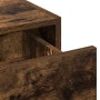 Mesa de tocador colgante con luces LED en roble ahumado de , Tocadores para dormitorios - Ref: Foro24-865221, Precio: 87,68 €...