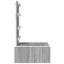 Mesa de tocador colgante con luces LED Gris Sonoma de , Tocadores para dormitorios - Ref: Foro24-865222, Precio: 90,27 €, Des...