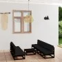 8-teiliges Gartenmöbel-Set mit Kissen aus massivem Kiefernholz von vidaXL, Gartensets - Ref: Foro24-3076403, Preis: 761,31 €,...