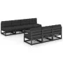 8-teiliges Gartenmöbel-Set mit Kissen aus massivem Kiefernholz von vidaXL, Gartensets - Ref: Foro24-3076403, Preis: 761,31 €,...