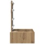 Mesa de tocador colgante con luces LED - Roble artesano de , Tocadores para dormitorios - Ref: Foro24-865225, Precio: 87,68 €...
