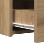 Mesa de tocador colgante con luces LED - Roble artesano de , Tocadores para dormitorios - Ref: Foro24-865225, Precio: 87,68 €...