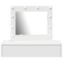 Mesa de Tocador Colgante con Luces LED - Blanca de , Tocadores para dormitorios - Ref: Foro24-865226, Precio: 109,66 €, Descu...
