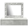 Mesa de Tocador Colgante con Luces LED Gris Concreto de , Tocadores para dormitorios - Ref: Foro24-865229, Precio: 105,57 €, ...