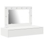 Mesa de Tocador Colgante con Luces LED Blanca de , Tocadores para dormitorios - Ref: Foro24-865235, Precio: 116,98 €, Descuen...