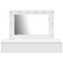 Mesa de Tocador Colgante con Luces LED Blanca de , Tocadores para dormitorios - Ref: Foro24-865235, Precio: 116,98 €, Descuen...