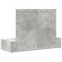 Mesa de tocador colgante con luces LED en gris concreto de , Tocadores para dormitorios - Ref: Foro24-865238, Precio: 112,12 ...