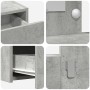 Mesa de tocador colgante con luces LED en gris concreto de , Tocadores para dormitorios - Ref: Foro24-865238, Precio: 112,12 ...