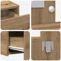 Mesa de tocador colgante con luces LED de roble de , Tocadores para dormitorios - Ref: Foro24-865243, Precio: 112,12 €, Descu...