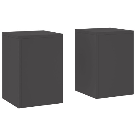 Soportes de Planta Exteriores  Pilar 2 pcs Negro 24x24x35 cm Acero | Foro24.es | Tu tienda online para hogar, jardín y más Foro24.es