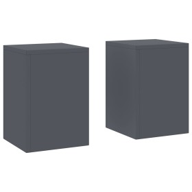 Soportes de Plantas Pillar 2 pcs Antracita 24x24x35 cm Acero von , Topfständer - Ref: Foro24-865808, Preis: 61,23 €, Rabatt: %