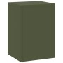Soportes para Plantas de Exterior Pilar 2 pcs Verde Oliva 24x24x35 cm Acero de , Soportes para macetas - Ref: Foro24-865809, ...