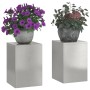 Soportes para Plantas Exterior Pillar 2 pcs 24x24x35 cm Acero Inoxidable de , Soportes para macetas - Ref: Foro24-865810, Pre...
