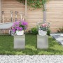 Soportes para Plantas para Exterior Pilar 2 pcs 24x24x35 cm Acero Galvanizado | Foro24.es | Tu tienda online para hogar, jardín y más Foro24.es