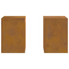 Soportes para Plantas de Exterior Pilar 2 pcs 24x24x35 cm Acero Corrosión von , Topfständer - Ref: Foro24-865812, Preis: 56,8...