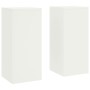 Juego de 2 Soportes de Plantas de para Exterior en blanco, 24x24x55 cm, Acero von , Topfständer - Ref: Foro24-865814, Preis: ...