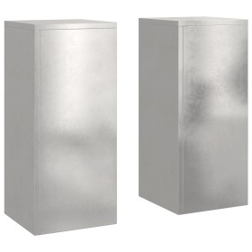 Soportes para Plantas de Exterior Pilares 2 pcs 24x24x55 cm Acero Inoxidable von , Topfständer - Ref: Foro24-865817, Preis: 9...