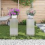 Soportes para Plantas de Exterior Pilares 2 pcs 24x24x55 cm Acero Inoxidable von , Topfständer - Ref: Foro24-865817, Preis: 9...