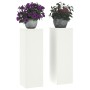 Soportes para Plantas de Exterior Pilar 2 pcs Blanco 24x24x75 cm Acero von , Topfständer - Ref: Foro24-865821, Preis: 83,11 €...