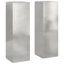Soportes de plantas exteriores Pilar 2 pcs 24x24x75 cm Acero inoxidable von , Topfständer - Ref: Foro24-865824, Preis: 118,62...