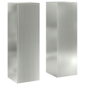 Soportes para Plantas de Exterior Pilares 2 pcs 24x24x75 cm Acero Galvanizado von , Topfständer - Ref: Foro24-865825, Preis: ...