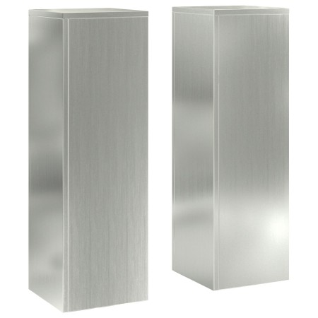 Soportes para Plantas de Exterior Pilares 2 pcs 24x24x75 cm Acero Galvanizado von , Topfständer - Ref: Foro24-865825, Preis: ...