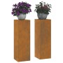 Soportes para plantas exteriores Pilar 2 pcs 24x24x75 cm Acero envejido von , Topfständer - Ref: Foro24-865826, Preis: 75,03 ...