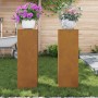 Soportes para plantas exteriores Pilar 2 pcs 24x24x75 cm Acero envejido von , Topfständer - Ref: Foro24-865826, Preis: 75,03 ...