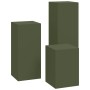 Soportes de Plantas para Exterior Juego de 3 Verde Oliva Acero von , Topfständer - Ref: Foro24-865830, Preis: 94,21 €, Rabatt: %