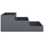 Macetero de Jardín 3 Niveles 90x90x35 cm Acero Antracita by , Pots and planters - Ref: Foro24-865836, Price: 98,55 €, Discoun...