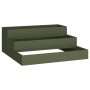 Macetero de Jardín  de 3 Niveles 90x90x35 cm Verde Oliva Acero | Foro24.es | Tu tienda online para hogar, jardín y más Foro24.es