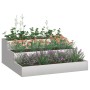 Macetero de jardín de tres niveles 90x90x35 cm Acero inoxidable by , Pots and planters - Ref: Foro24-865838, Price: 138,58 €,...