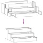 Macetero de Jardín de 3 Niveles 90x90x35 cm by , Pots and planters - Ref: Foro24-865839, Price: 82,58 €, Discount: %