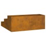 Macetero de Jardín de 3 Niveles 90x90x35 cm Acero Corrosivo by , Pots and planters - Ref: Foro24-865840, Price: 89,73 €, Disc...
