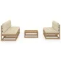 Muebles de jardín 6 piezas con cojines de madera de pino maciza de vidaXL, Conjuntos de jardín - Ref: Foro24-3076362, Precio:...