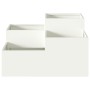 Macetero de jardín 80x80x48 cm Acero Blanco by , Pots and planters - Ref: Foro24-865842, Price: 123,90 €, Discount: %