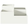 Macetero de jardín 80x80x48 cm Acero Blanco by , Pots and planters - Ref: Foro24-865842, Price: 123,90 €, Discount: %