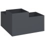 Macetero de Jardín 80x80x48 cm Acero Antracita by , Pots and planters - Ref: Foro24-865843, Price: 131,66 €, Discount: %