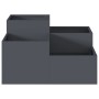 Macetero de Jardín 80x80x48 cm Acero Antracita by , Pots and planters - Ref: Foro24-865843, Price: 131,66 €, Discount: %