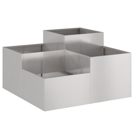Jardín Macetero  80x80x48 cm Acero Inoxidable | Foro24.es | Tu tienda online para hogar, jardín y más Foro24.es