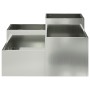 Macetero para jardín 80x80x48 cm de acero galvanizado by , Pots and planters - Ref: Foro24-865846, Price: 104,62 €, Discount: %
