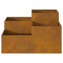 Macetero de Jardín 80x80x48 cm de Acero Resistente a la Intemperie by , Pots and planters - Ref: Foro24-865847, Price: 113,24...
